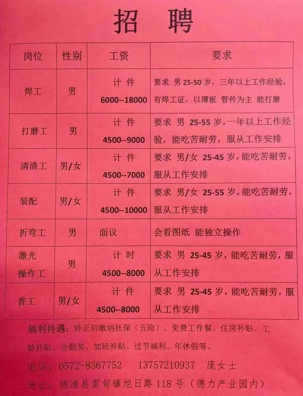 双城最新招聘女工信息，开启职业生涯新篇章