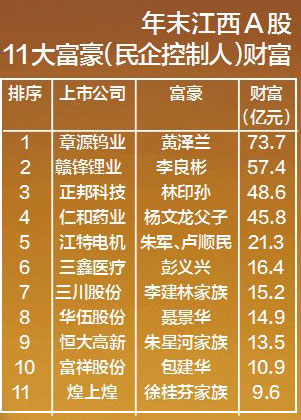 江西省首富最新排名，财富与机遇的交响曲